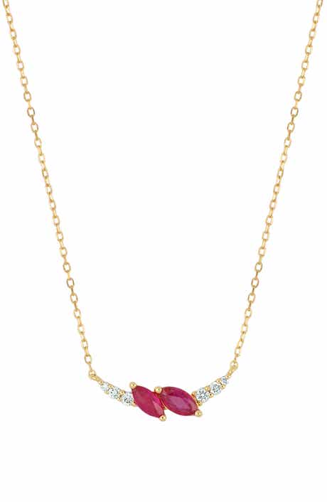 Bony Levy El Mar 18K Yellow Gold Ruby & Diamond Pendant Necklace