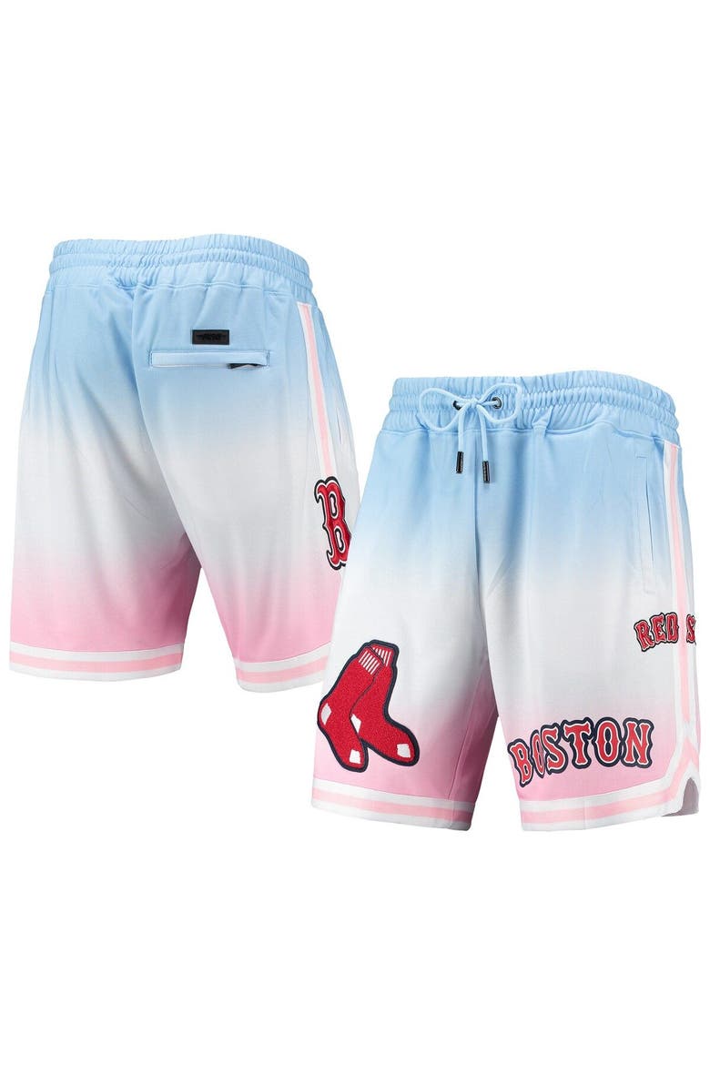 Men's Pro Standard Blue/Pink Boston Red Sox Team Logo Pro Ombre Shorts, Alternate, color, Blue