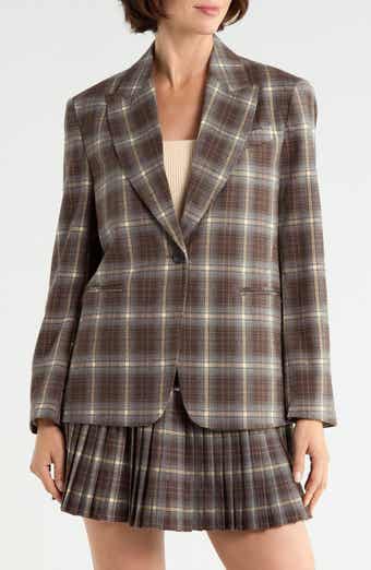 Oversized Plaid Blazer