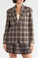 Scotch & Soda Oversized Plaid Blazer