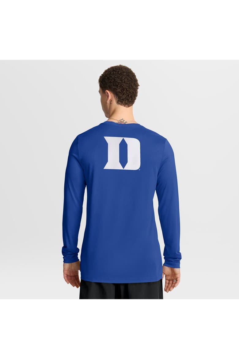 Men's Nike Royal Duke Blue Devils Primetime Campus 2-Hit Legend Dri-FIT Long Sleeve T-Shirt, Alternate, color, Royal