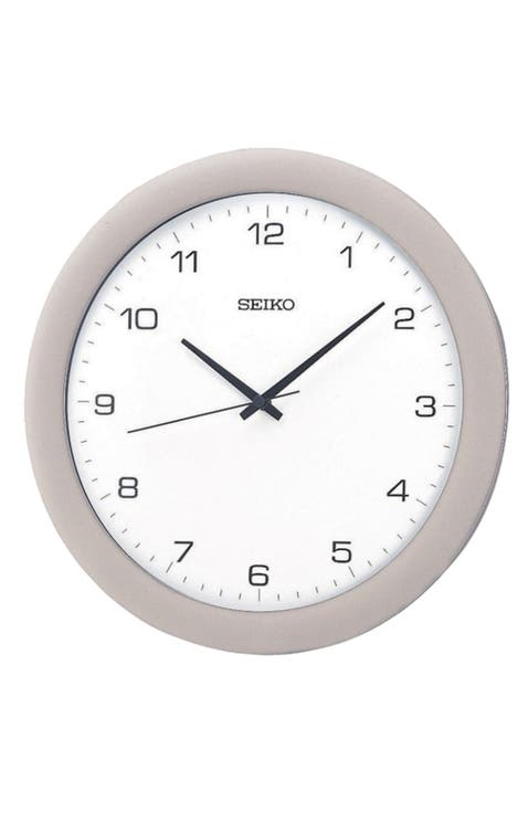 Metallic Silver Wall Clock