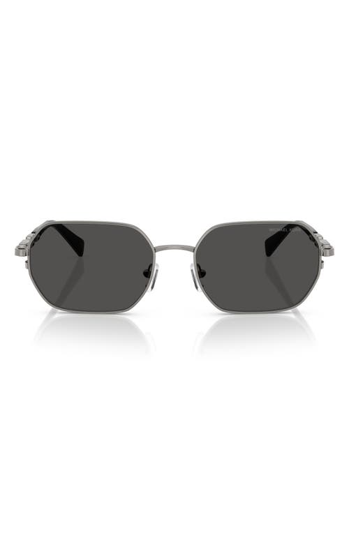 Michael Kors 57mm Irregular Sunglasses In Black