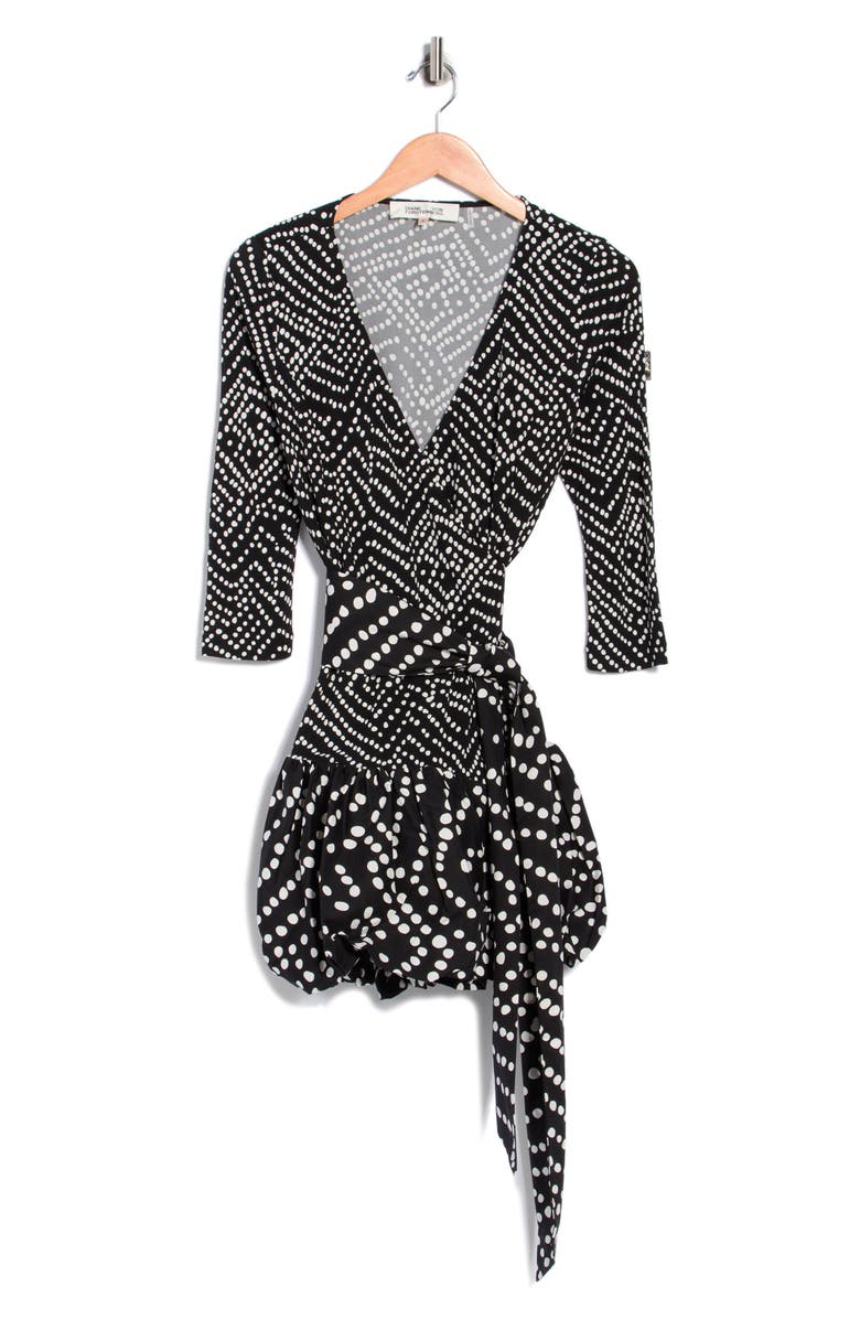 DVF Heather Dress, Alternate, color, Bakit Dot Black