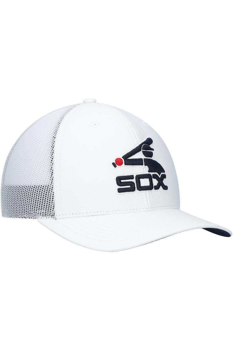 Men's '47 White Chicago White Sox Secondary Trucker Snapback Hat, Alternate, color, White
