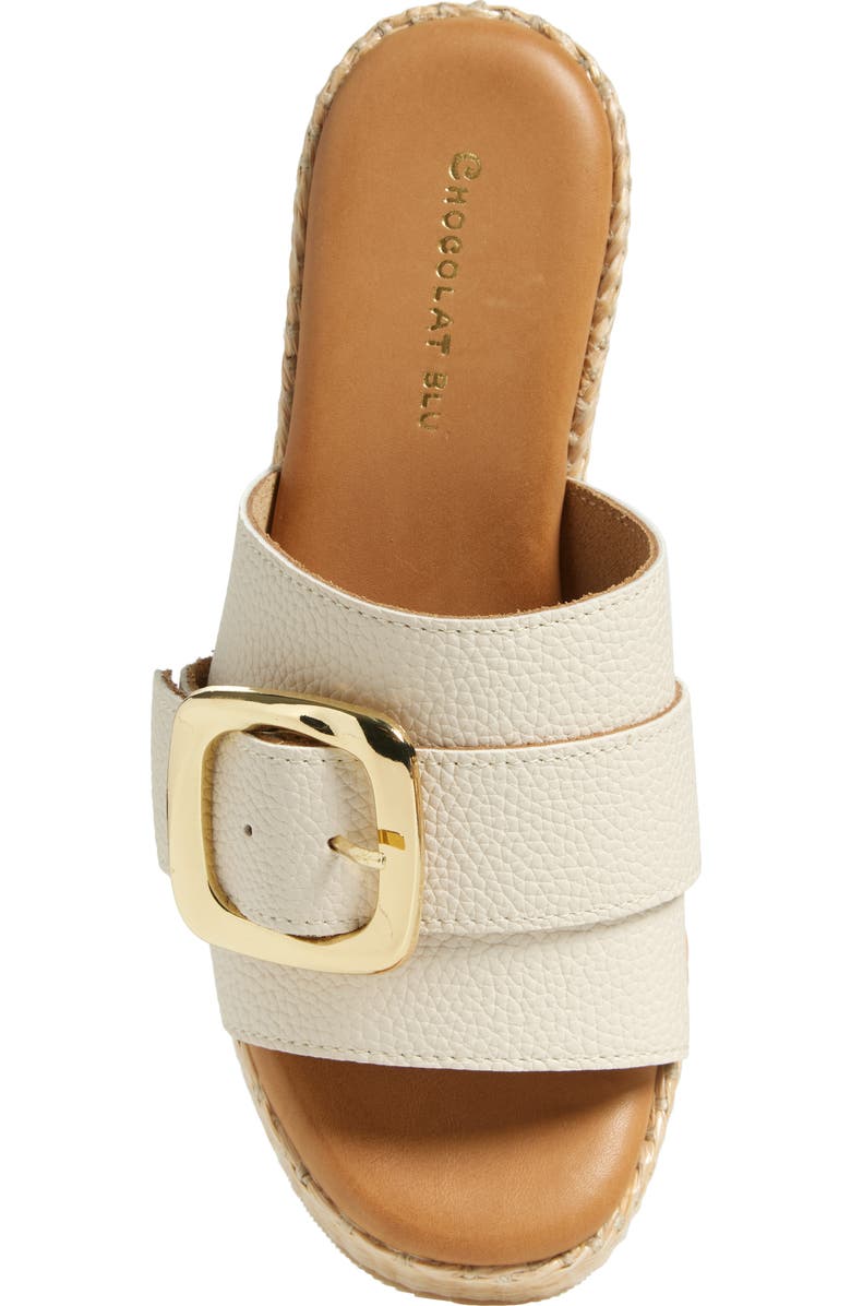 Chocolat Blu Jana Platform Wedge Slide Sandal, Alternate, color, Ice Leather