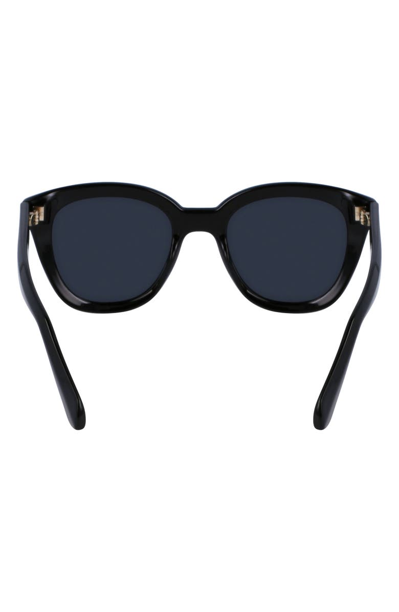 FERRAGAMO Classic Logo Tea Cup 52mm Round Sunglasses, Alternate, color, 