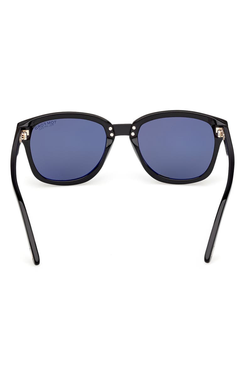 TOM FORD 53mm Square Polarized Sunglasses, Alternate, color, 