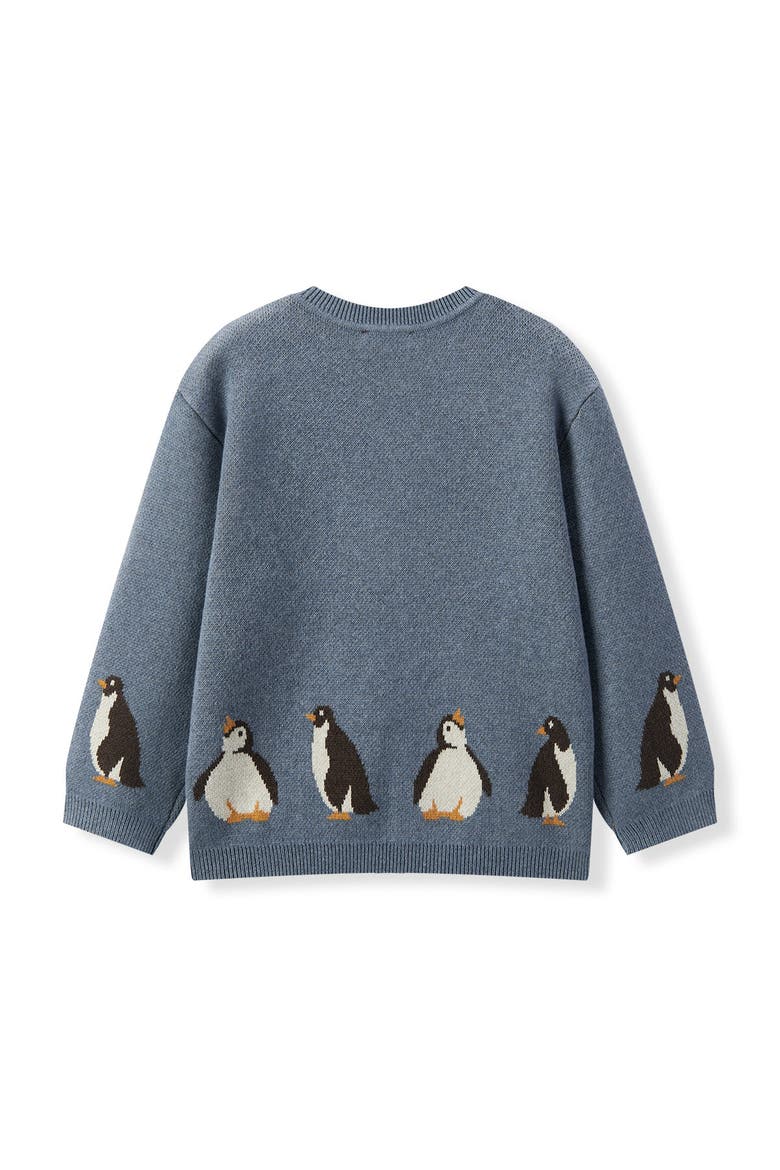 Knitted Sweater, Alternate, color, Penguin Family