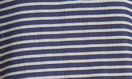 Splendid Print Pointelle Knit Short Pajamas In Blue