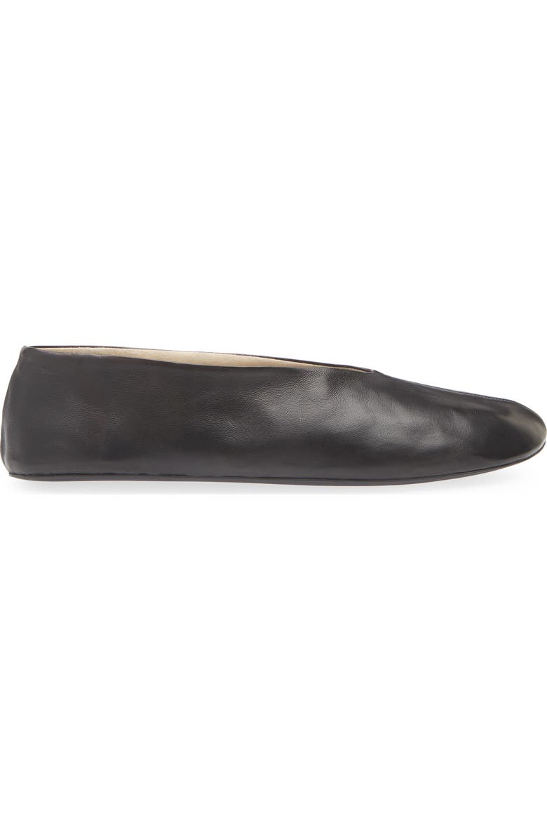The Row Stella Ballerina Flat, Alternate, color, Black