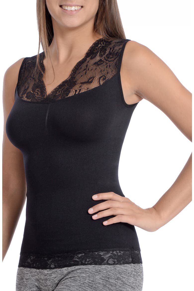 Seamless Shaping Camisole, Alternate, color, BLACK