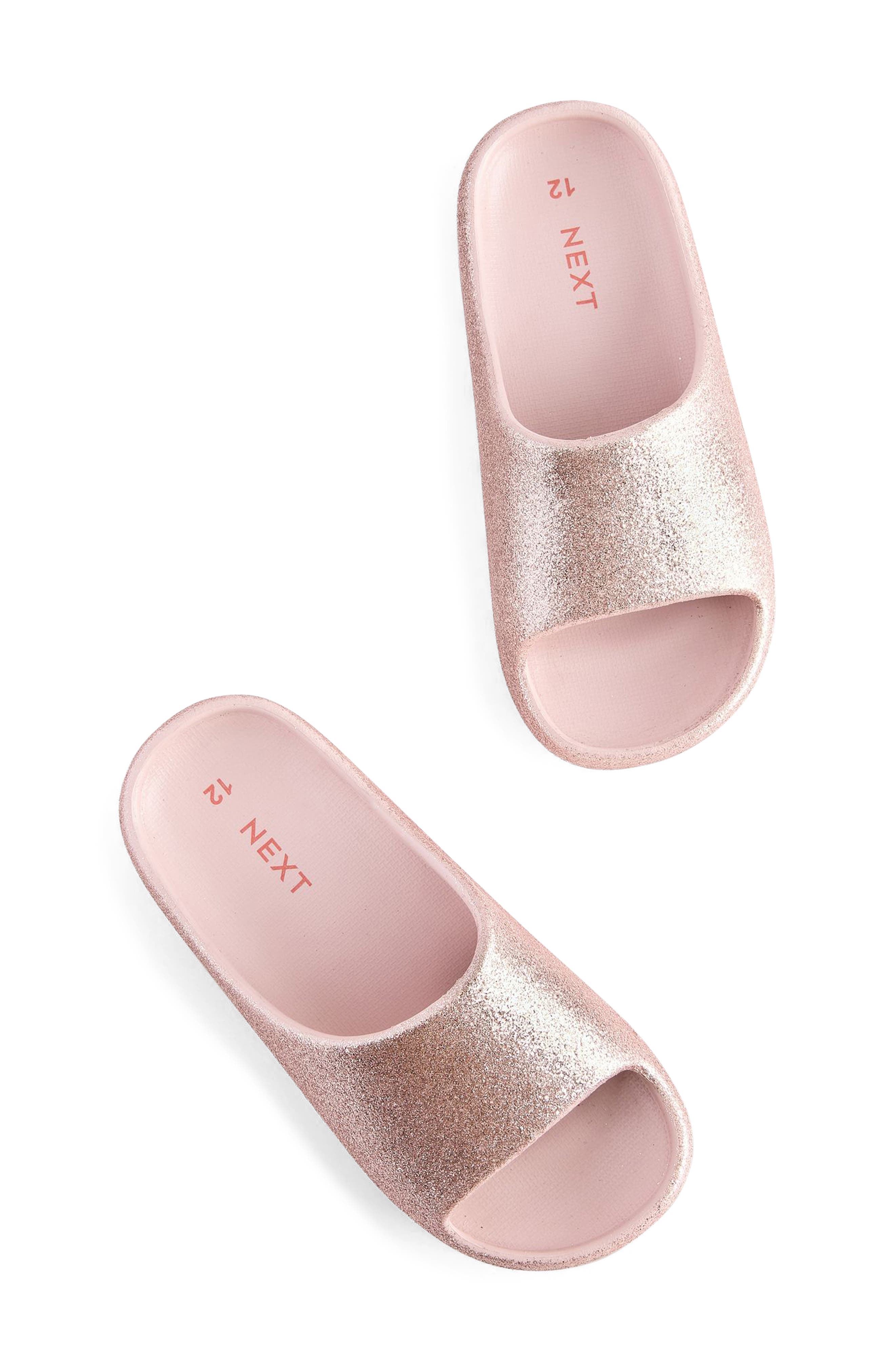 NEXT Kids' Chunky Glitter Slide Sandal, Alternate, color, 