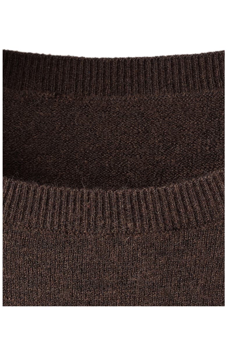 Fine Knit Long Sleeve Sweater Dress, Alternate, color, CHOCOLATE