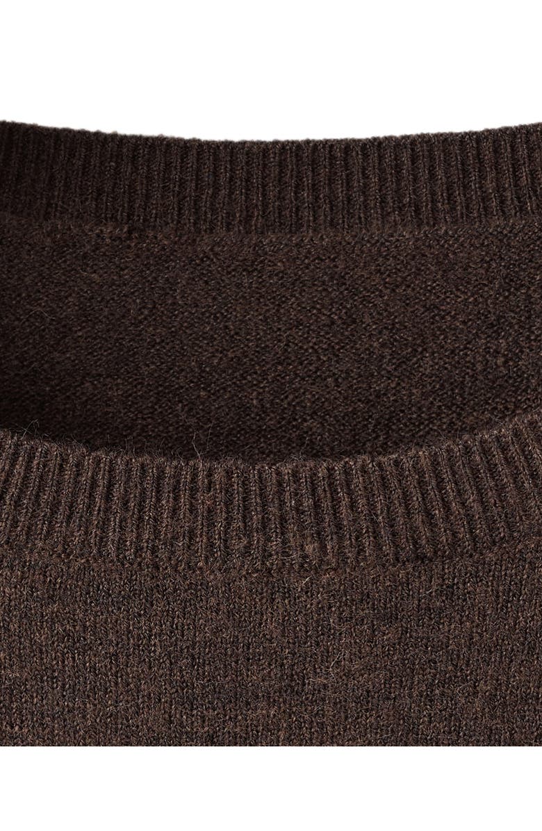 MANGO Fine Knit Long Sleeve Sweater Dress, Alternate, color, 