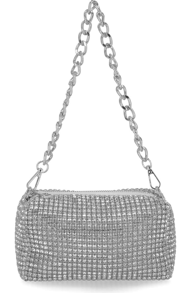 Jessica McClintock Shane Crystal Mesh Shoulder Bag, Alternate, color,