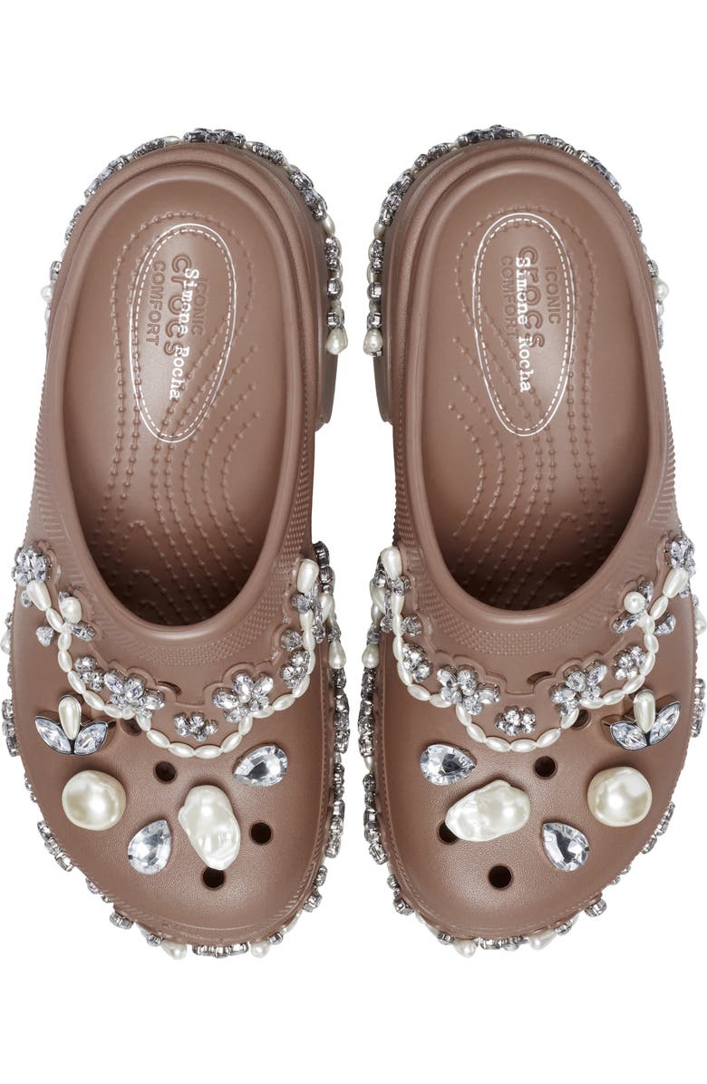 CROCS x Simone Rocha Siren Clog with Crystal & Faux Pearl Jibbitz<sup>™</sup>, Alternate, color,