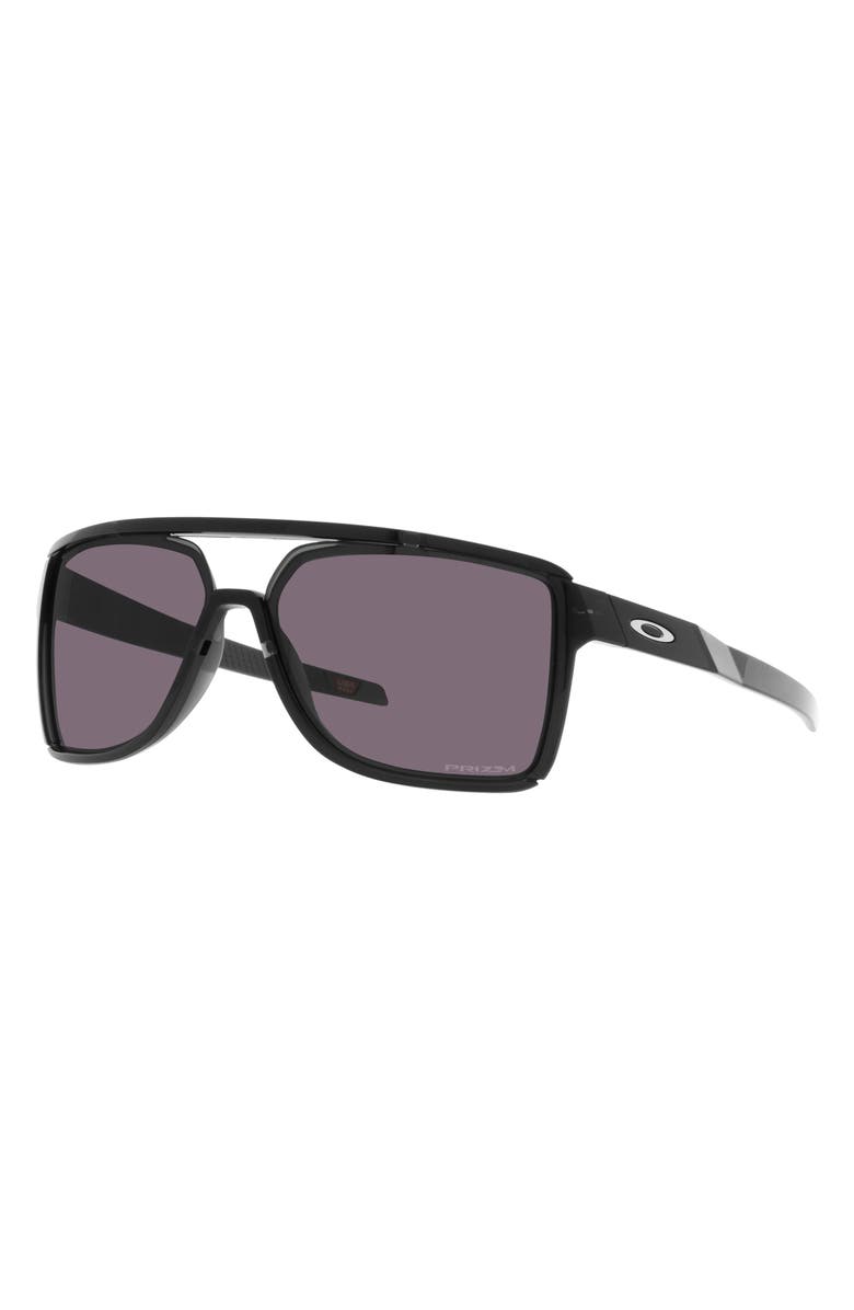 Oakley Castel 63mm Prizm<sup>™</sup> Oversize Rectangular Sunglasses, Alternate, color, 