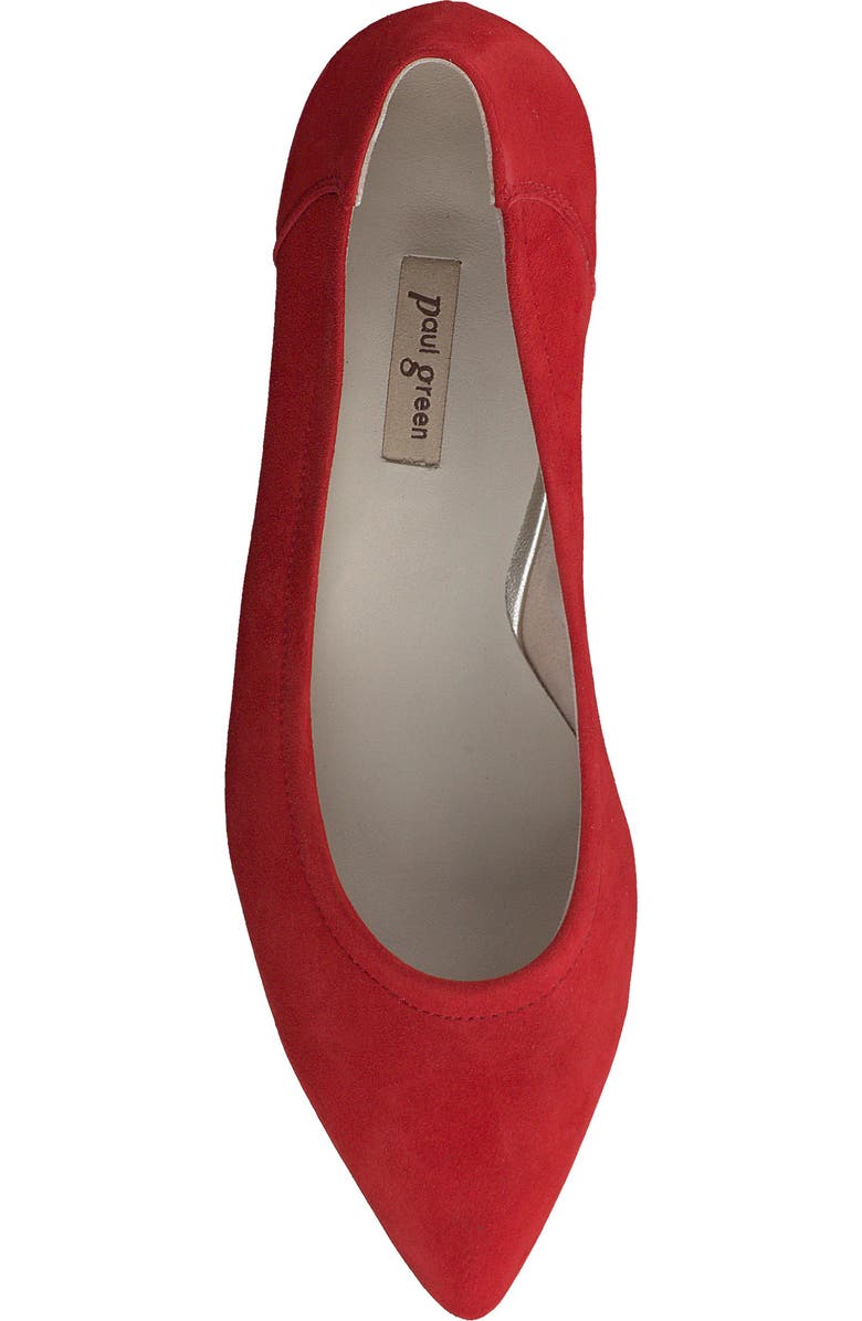 Paul Green Yvette Pointed Toe Pump, Alternate, color, Salsa Suede