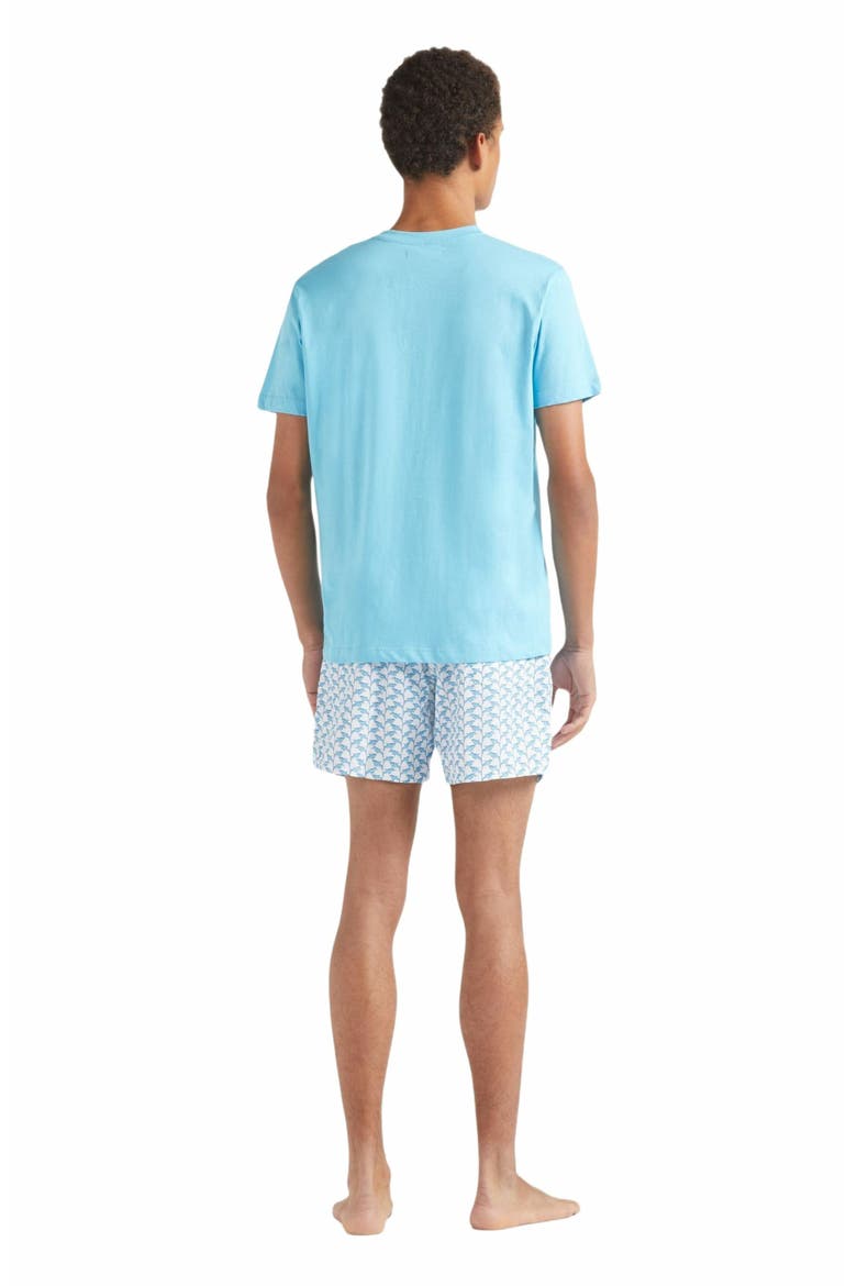 Men's Gummy Logo Cotton T-Shirt, Alternate, color, TOPAZE BLEUE