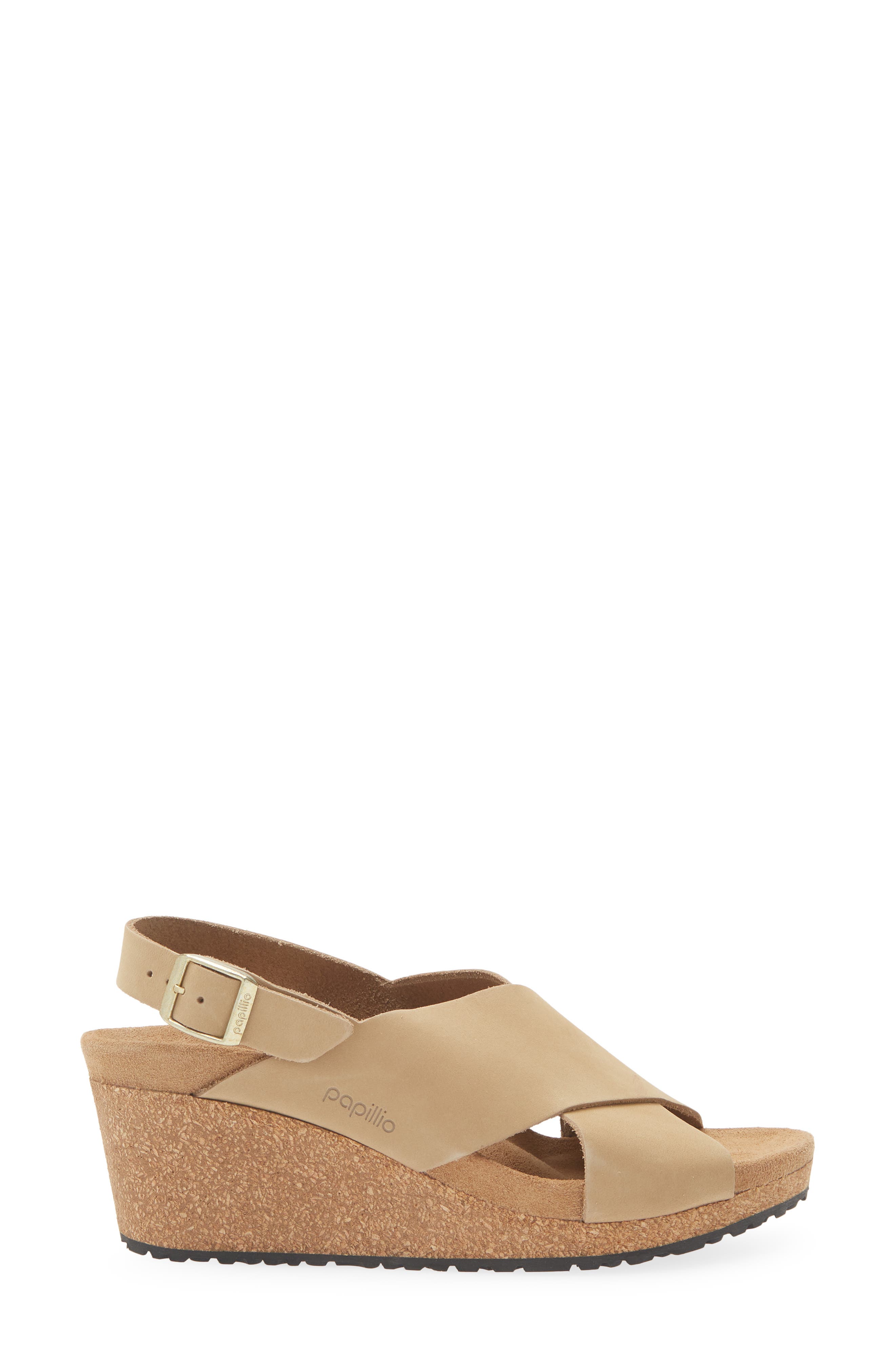 Birkenstock Papillio by Birkenstock Samira Slingback Sandal, Alternate, color, Sandcastle Nubuck