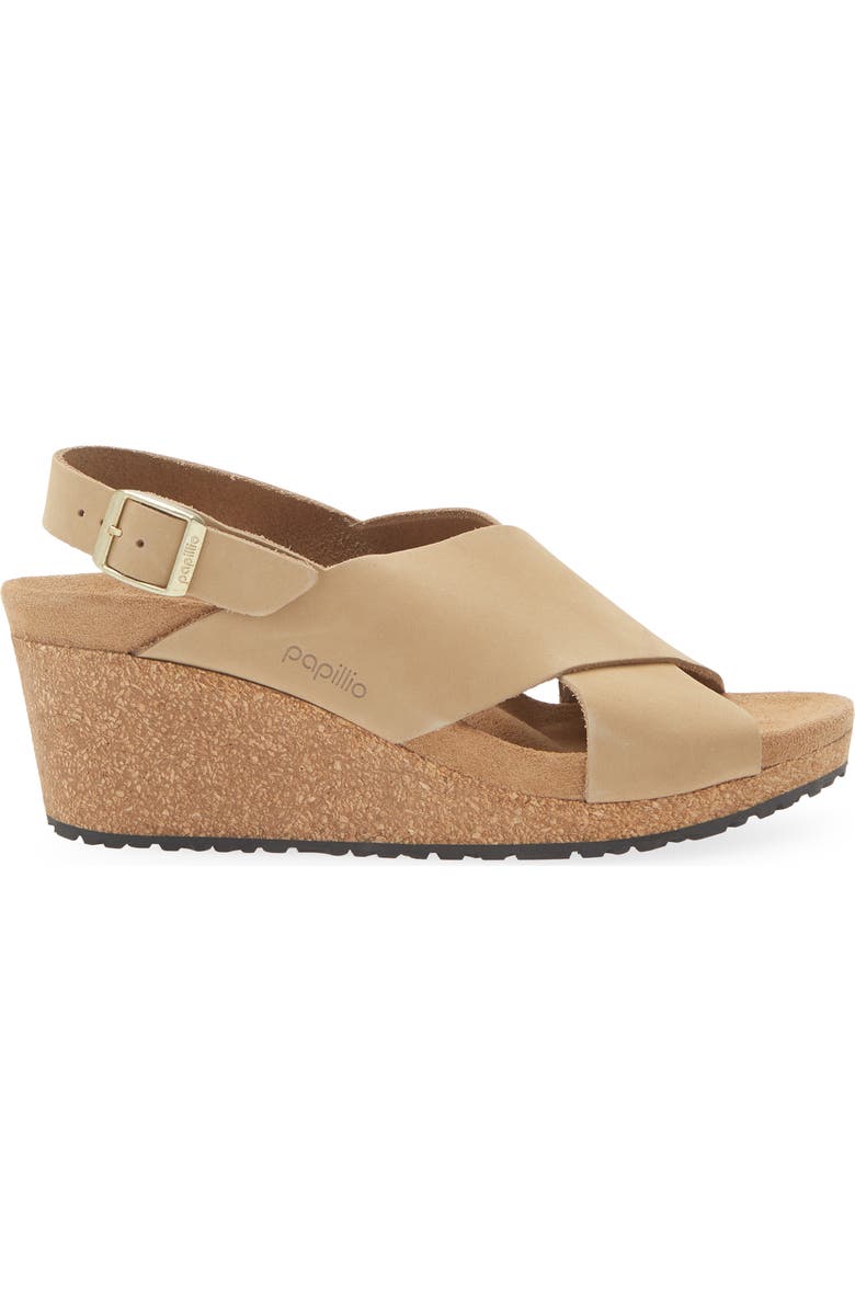 Birkenstock Papillio by Birkenstock Samira Slingback Sandal, Alternate, color, Sandcastle Nubuck