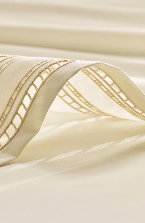 Boll & Branch Signature Ladder Stitch Organic Cotton Sheet Set In Cream/sand