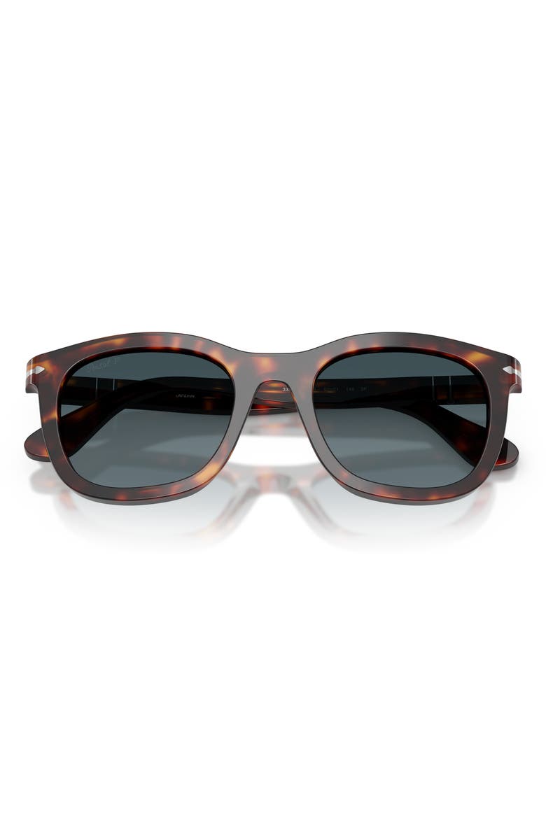 Persol 52mm Polarized Gradient Phantos Sunglasses, Alternate, color, Havana / Light Blue Dark Blue