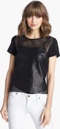 Trouvé Perforated Leather Tee