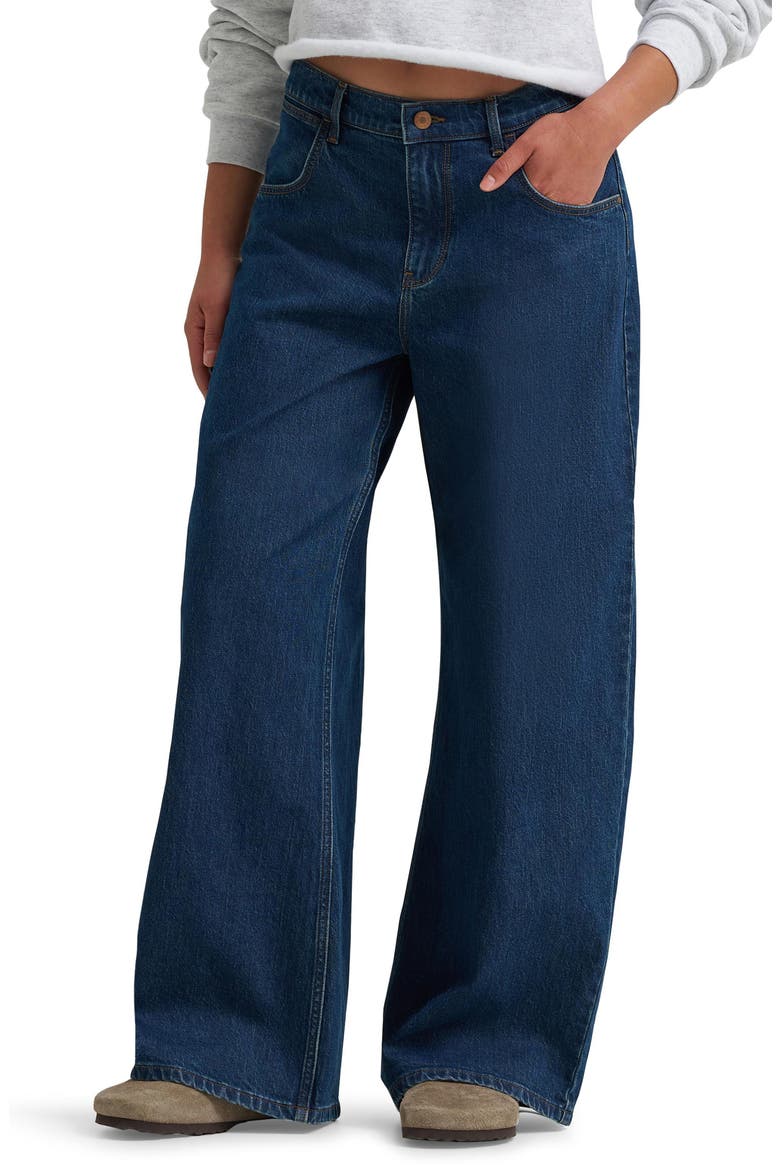 Ultra Barrel Low Rise Wide Leg Jeans, Main, color, STAR DUST