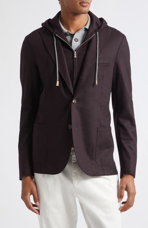 Single Breasted Jacket with Hood