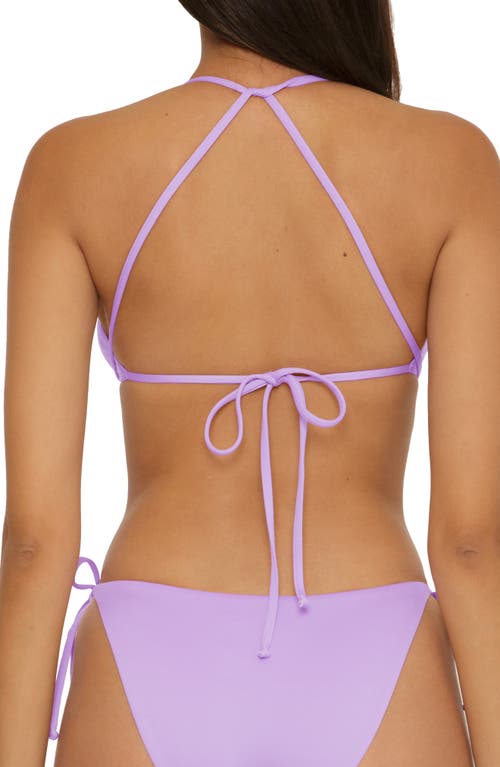 BECCA BECCA COLOR CODE WRAPAROUND TRIANGLE BIKINI TOP 