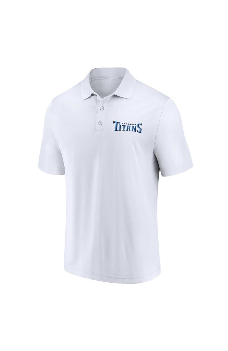 FANATICS Men's Fanatics Branded White/Navy Tennessee Titans Lockup Two-Pack Polo Set, Alternate, color, White
