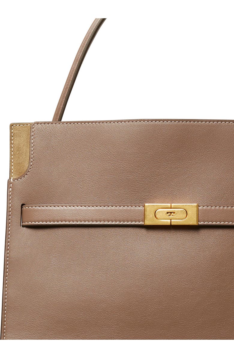 Tory Burch Lee Radziwill Leather Double Bag, Alternate, color,