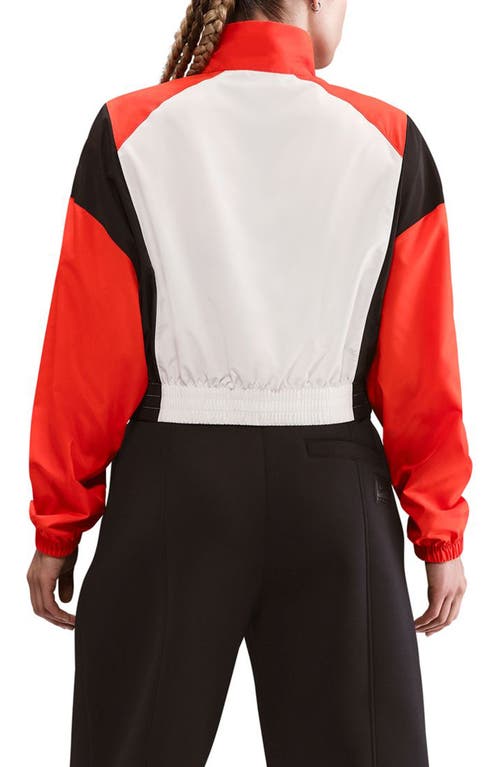 Nike Sportswear Woven Pullover Top In Red