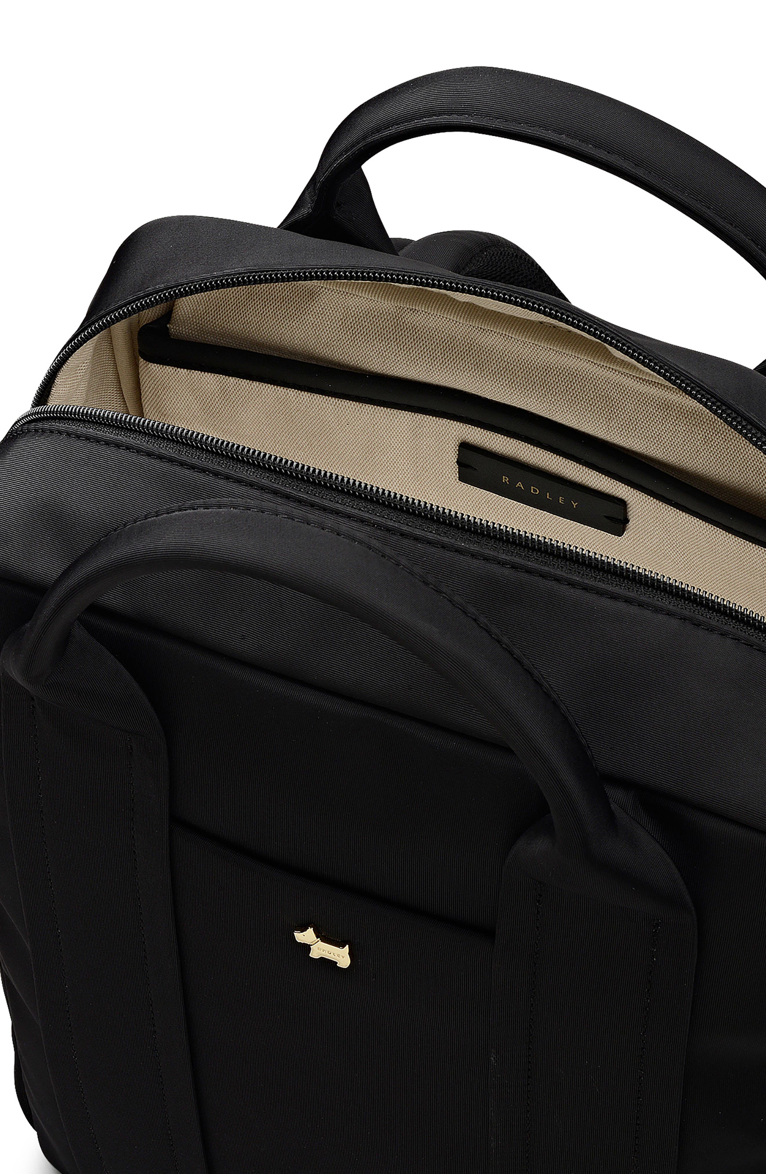 Radley Large Grove Close Recycled Polyester Backpack, Alternate, color, Black