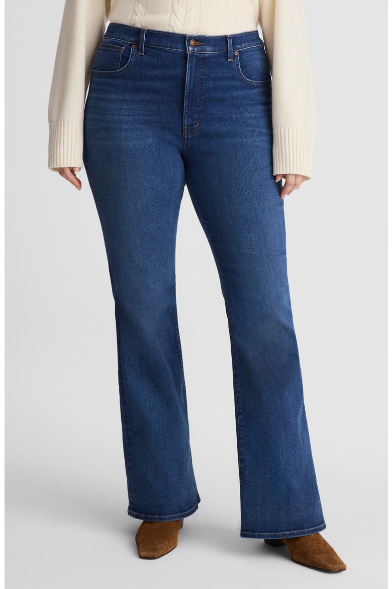 The Stretch Flare Jeans, Alternate, color, CARVILLE WASH