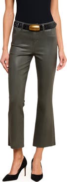 L'AGENCE Kendra Coated High Waist Crop Flare Jeans