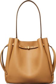 Tory Burch Large Romy Pebble Leather Bucket Bag