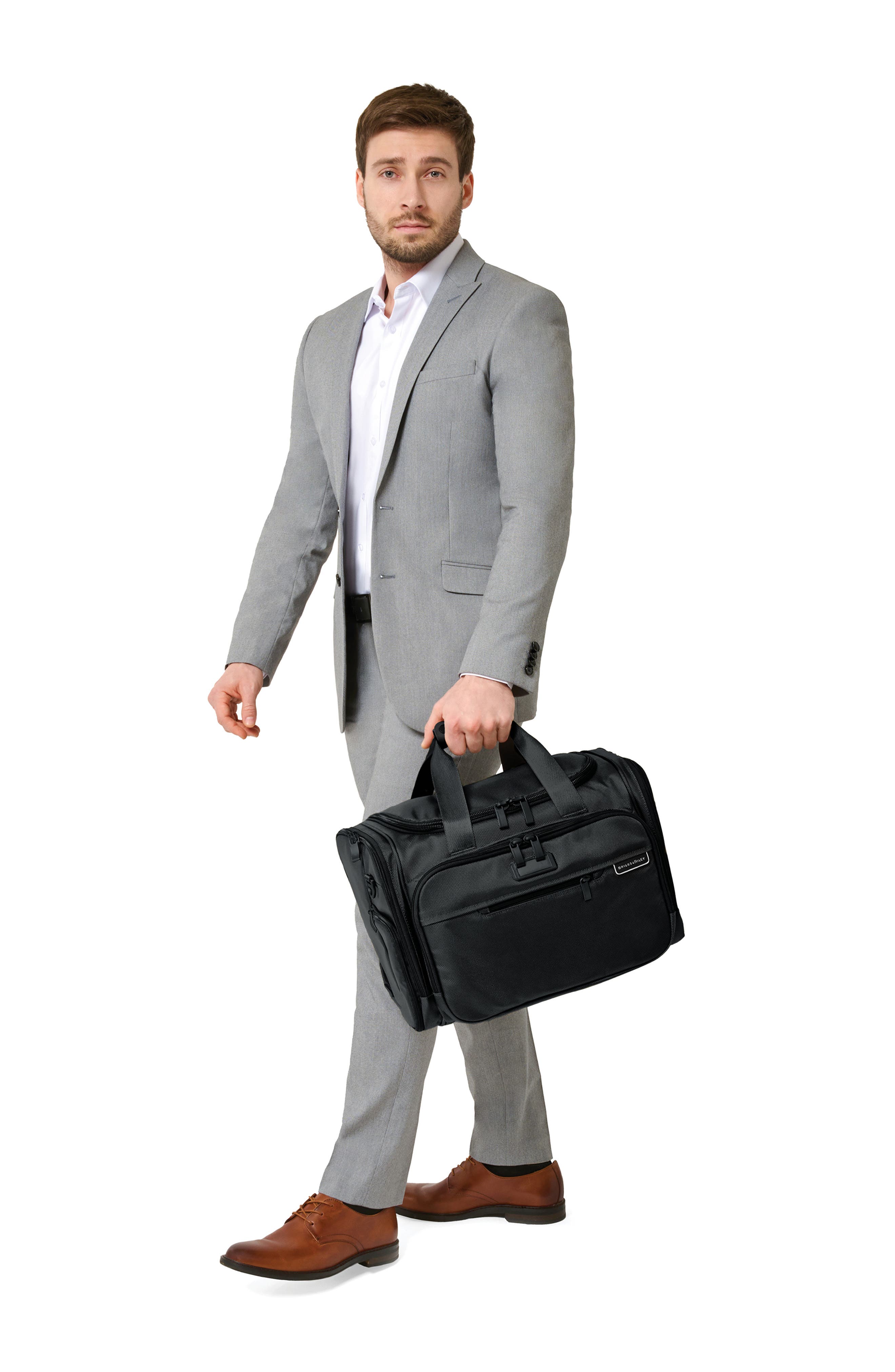 Briggs & Riley Baseline Underseat Duffle Bag, Alternate, color, Black