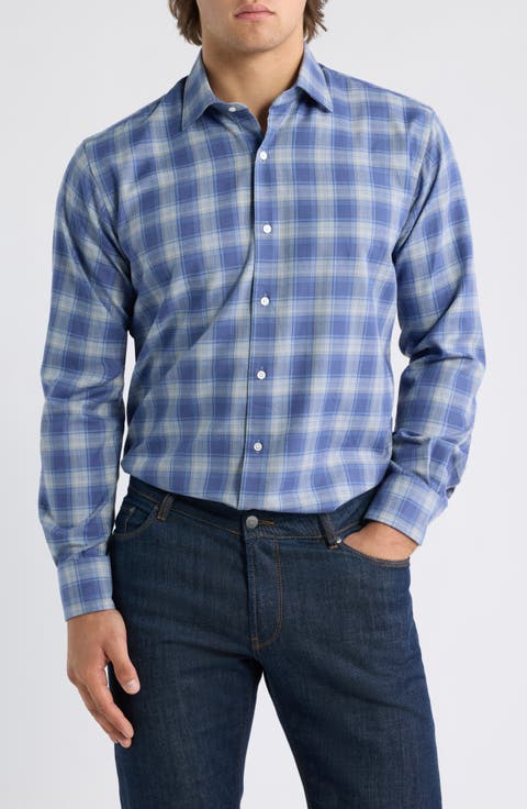 Cannon Plaid Performance Flannel Sport Shirt