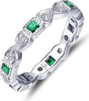 Lafonn Simulated Diamond & Birthstone Band Ring