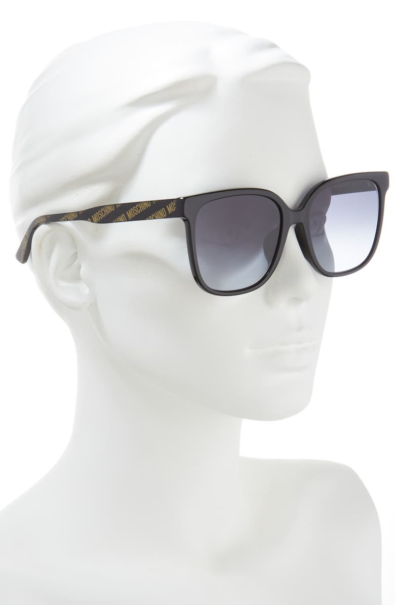 Moschino 58mm Oversize Square Sunglasses, Alternate, color, 