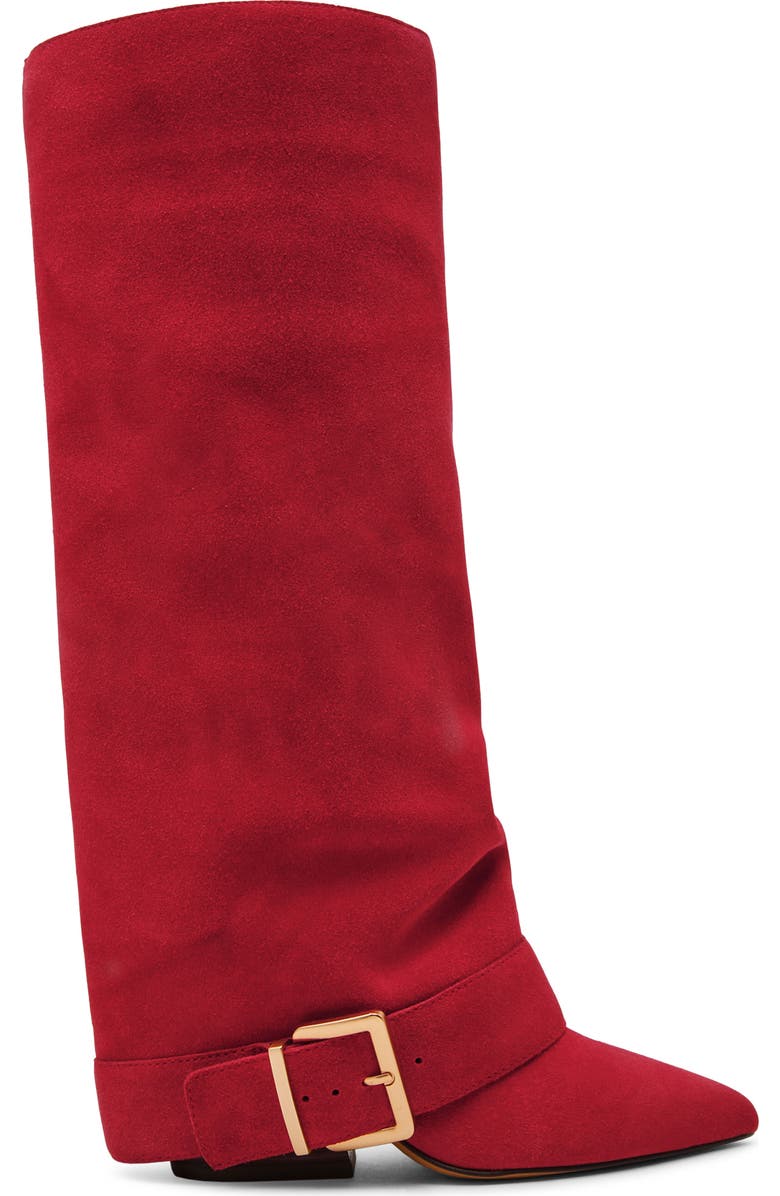 Steve Madden Illuzion Boot, Alternate, color, Red Suede