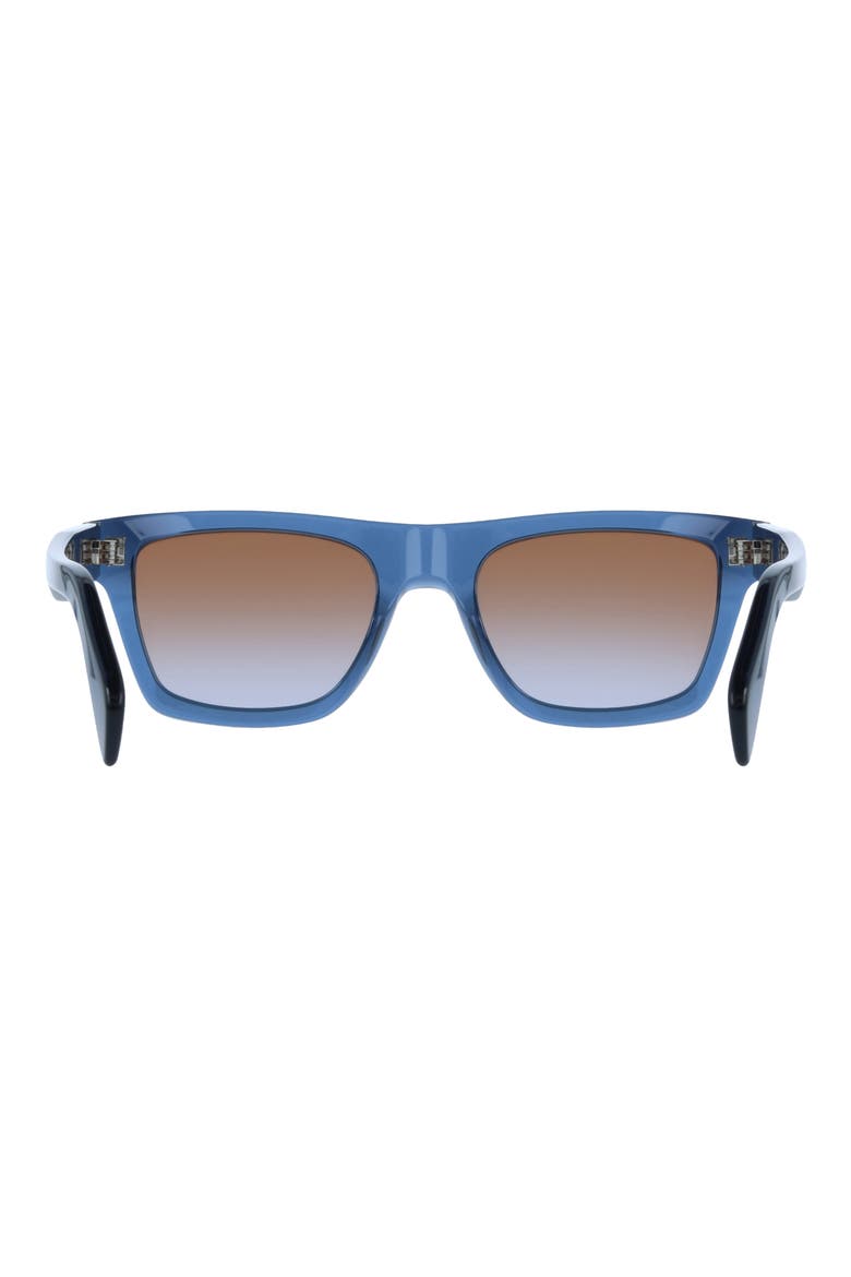 Morrel 54mm Gradient Rectangular Sunglasses, Alternate, color, TRANSPARENT BLUE