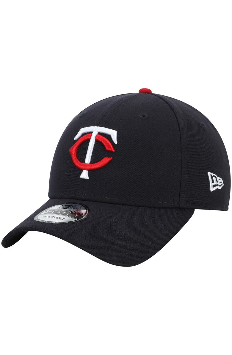 New Era Men's New Era Navy Minnesota Twins League 9FORTY Adjustable Hat, Main, color,
