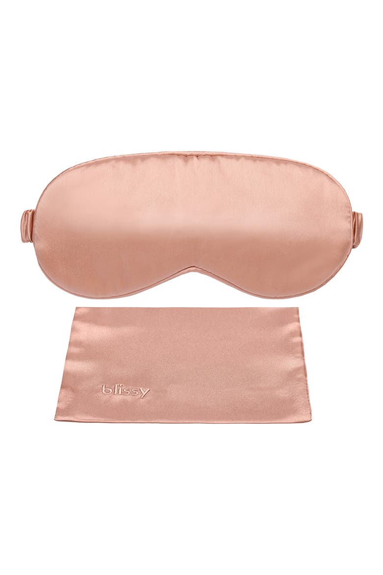 Silk Sleep Mask, Main, color, ROSE GOLD