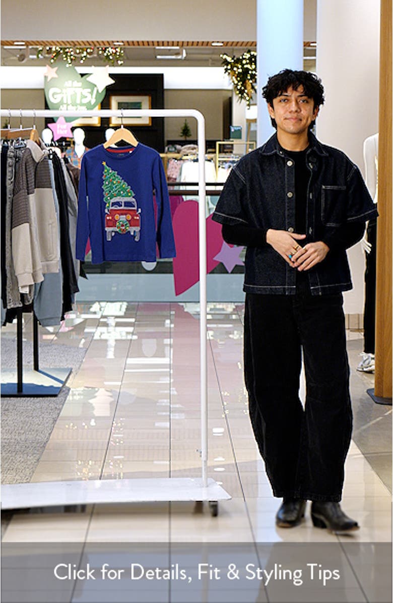 Kids' Holiday Glow in the Dark Superstitch Cotton Graphic T-Shirt, sales video thumbnail