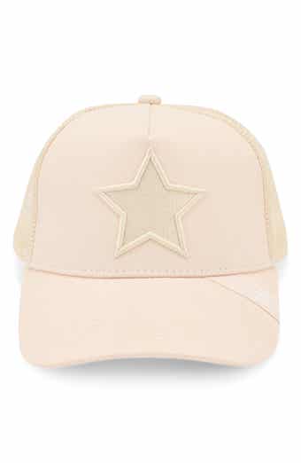 Embroidered Star Mesh Panel Trucker Hat