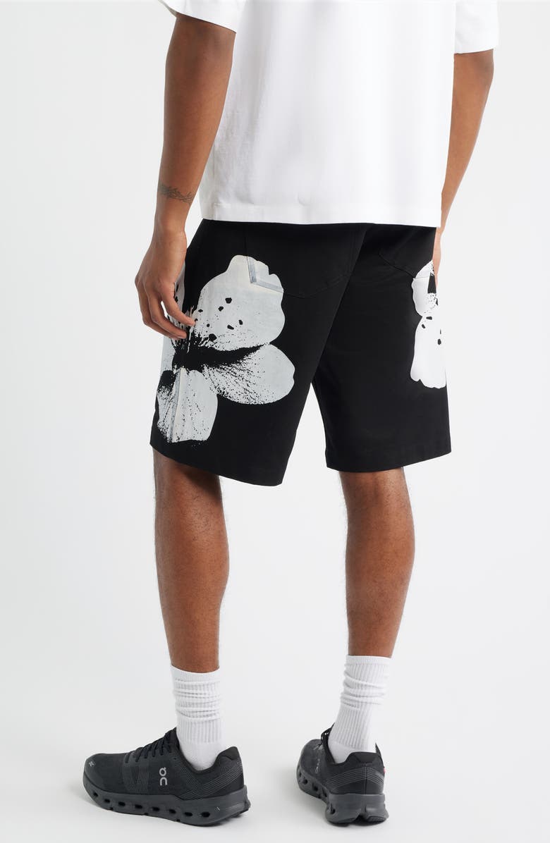 SANTO STUDIO Cole Houshmand Edition - Flower Roma Shorts, Alternate, color, Black